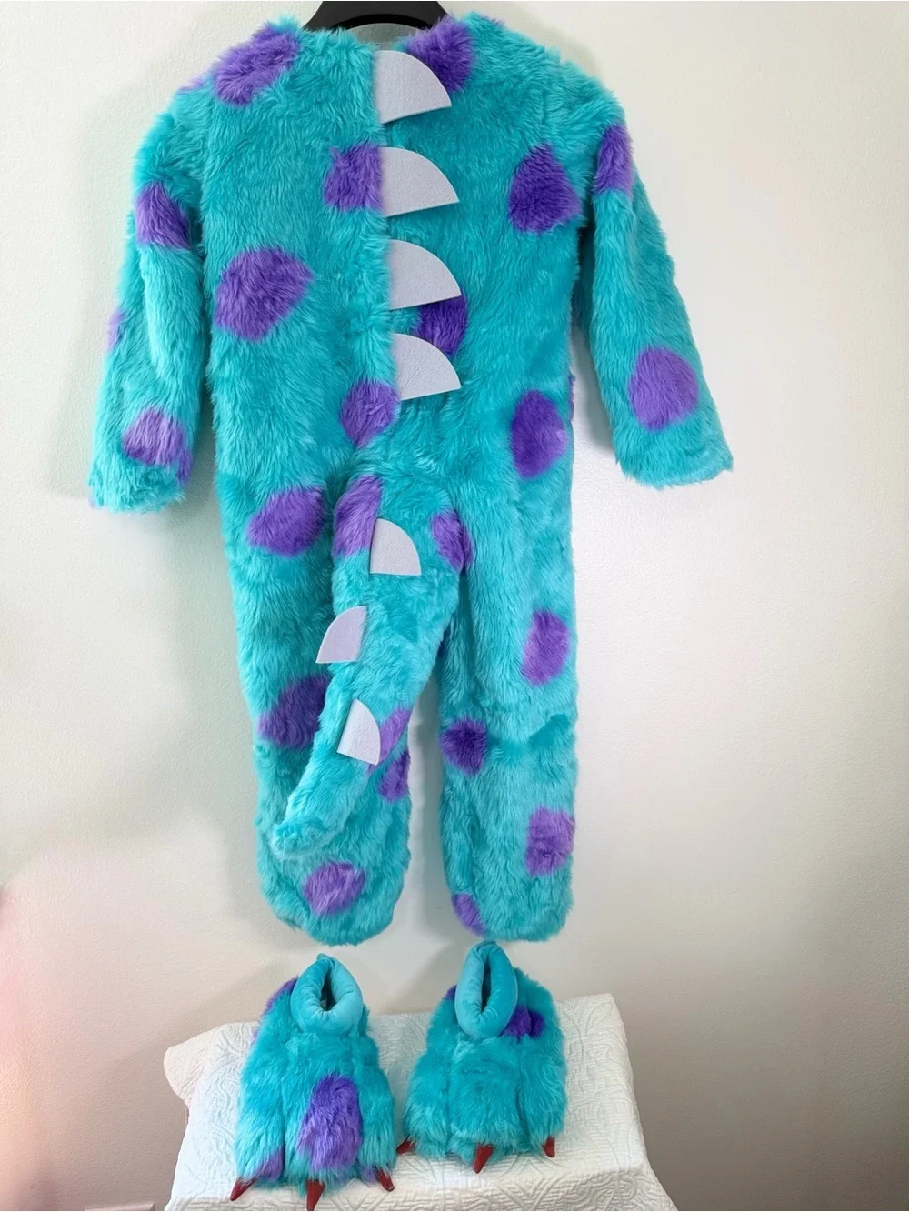 Pottery Barn Kids Sulley Costume 4-6 Monsters Inc Disney Pixar No Head - Picture 6 of 10